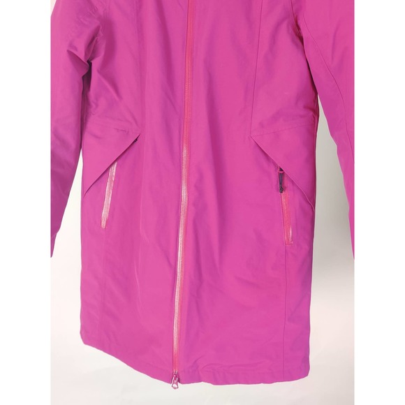 (V) Lands End Jacket Womens Pink Squall 3 in Coat Primaloft Waterproof XS (2-4) - Picture 6 of 12